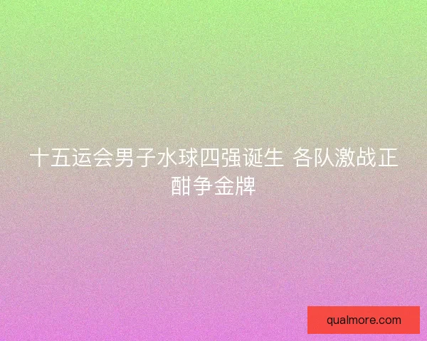 十五运会男子水球四强诞生 各队激战正酣争金牌 十五运会男子水球四强诞生 各队激战正酣争金牌